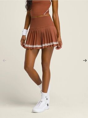 Wilson Midtown Tennis Skirt Bronze Burnt Orange XS